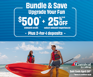 Carnival Cruise Line Savings - Book Now, Play Later! - Special cruise offer